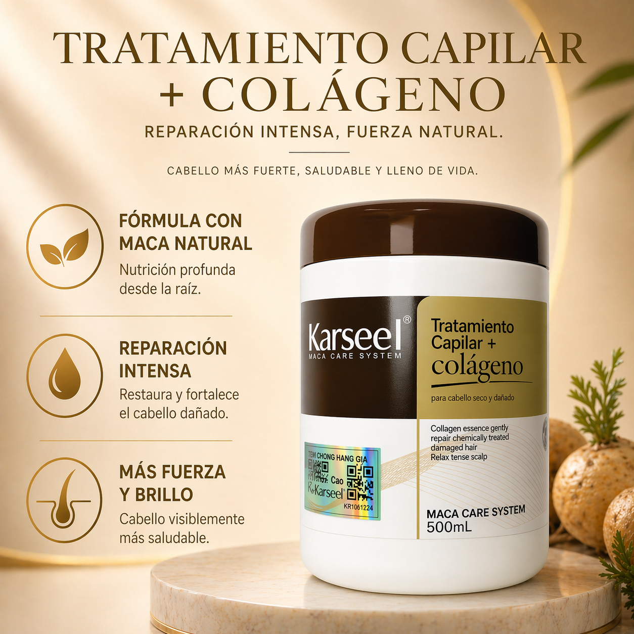 Tratamiento Capilar con Colágeno KARSEELL 500 ml